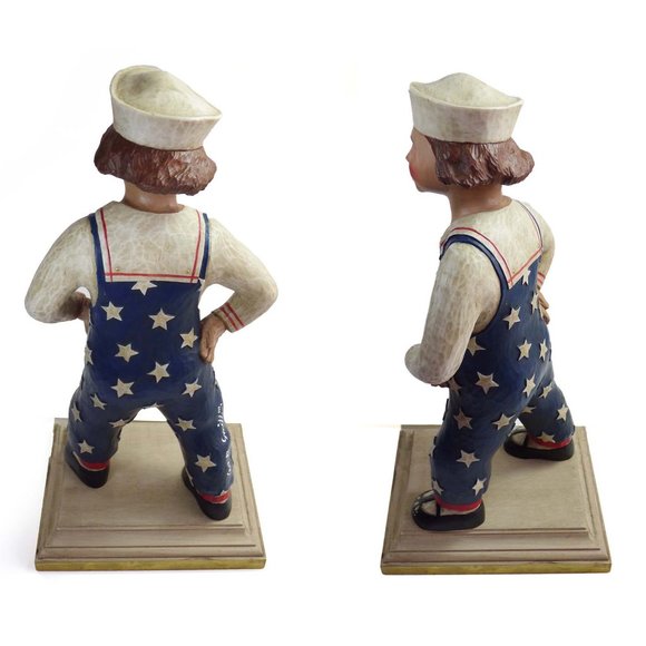 Leo & Marilyn Smith Folk Art Sculpture MS. LIBERTY - Picture 8 of 10